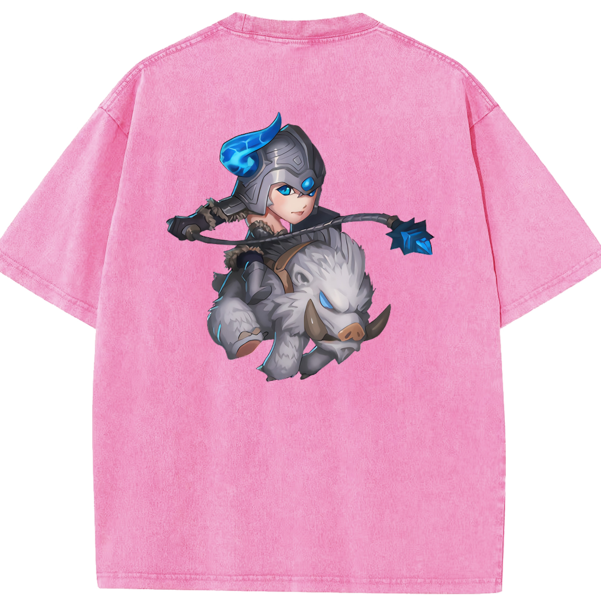 リーグ・オブ・レジェンド League of Legends LOL 綿100% ヴィンテージ風 半袖Tシャツ（背面プリント）